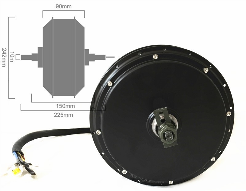 Комплект для переоборудования  – обзор и цена 72V 5000W Hub Motor Kit